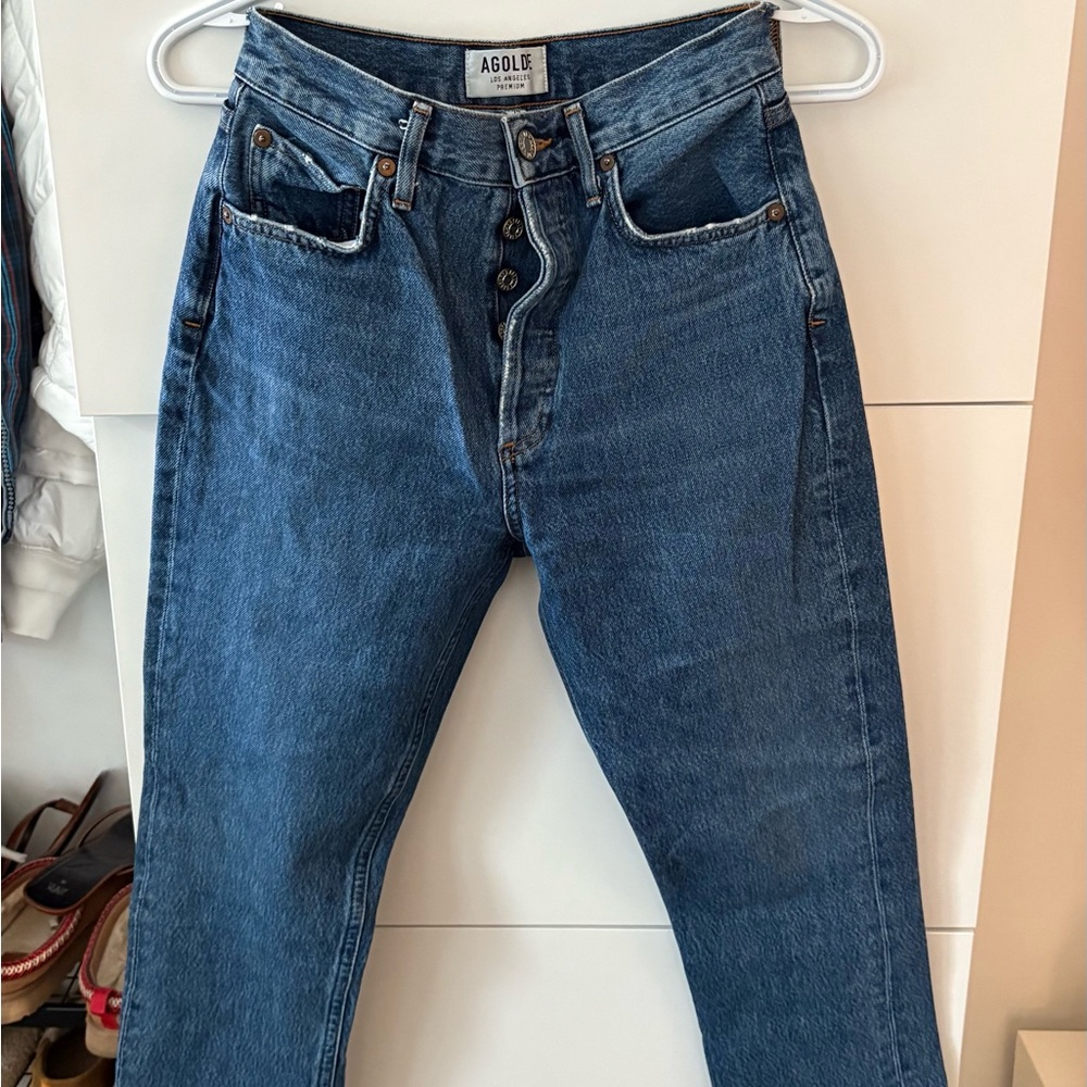 Agolde Classic Blue Denim Jeans
